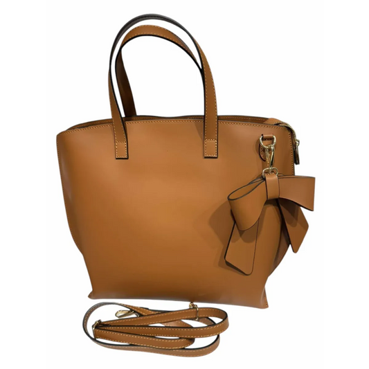 Skinnveske cognac