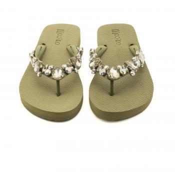 Mooilo flip flop khaki