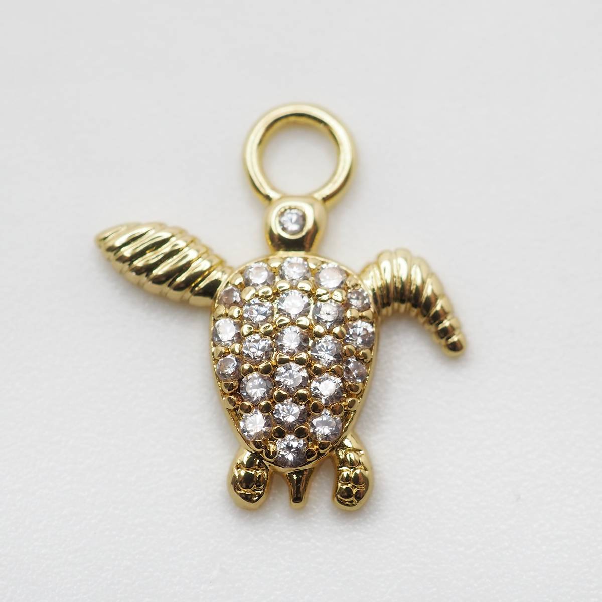 Charm skilpadde blank
